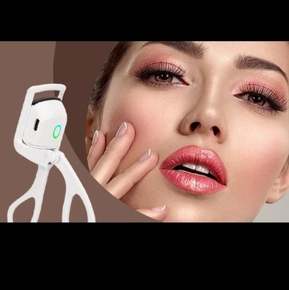 Electric Eyelash Curler with Heat for Long-Lasting Curls USB Rechargeable‎ Pink